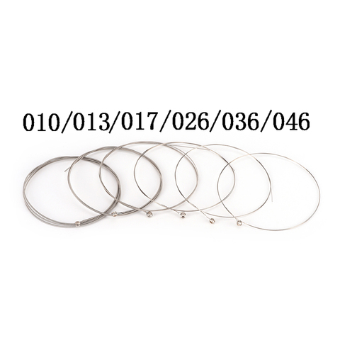 6 Pcs/ Set Silver Acoustic Guitar String Pure Strings For Guitar Bass Parts & Accessories ► Photo 1/4