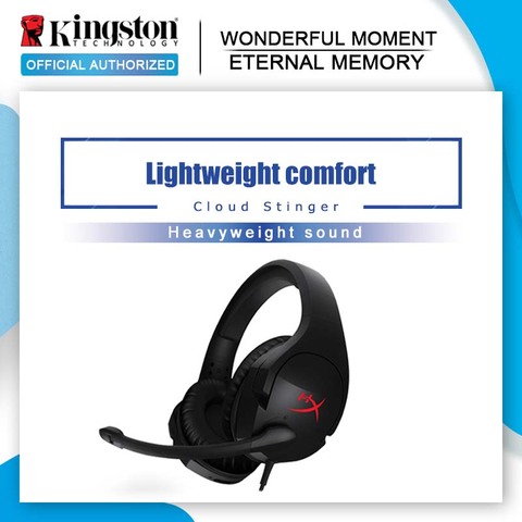 Kingston HyperX Cloud Stinger Gaming Headset Headphones With a microphone Microphone Mic For PC PS4 Xbox Auriculares ► Photo 1/6