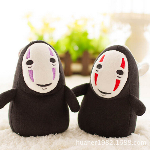 15cm Spirited Away No Face Ghost Kaonashi Plush Faceless Man Doll Pendant Toy Keychain Plush Pendant Gifts ► Photo 1/5