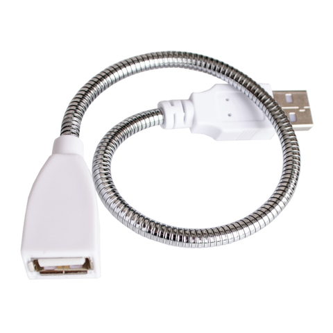 Desk Lamp USB Power Cable Extension Cord Flexible Metal Hose USB Desk Light ► Photo 1/2