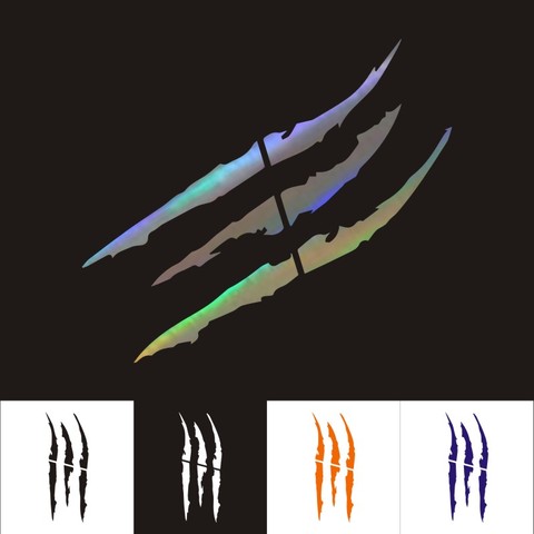 Car Stickers 40CM*12CM Monster Scratch Claw Marks Car Motorcycles