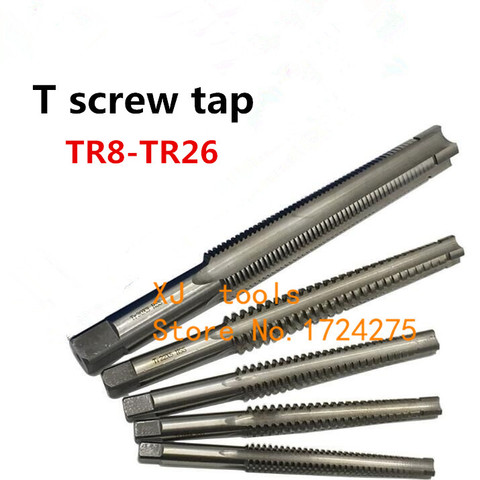 1PCS TR8 TR10 TR12 TR14 TR16 TR18 TR20 TR22 TR24 T25 TR26*2/3/4/5 Trapezoidal HSS Right Left Hand Thread Tap.T type screw thread ► Photo 1/1