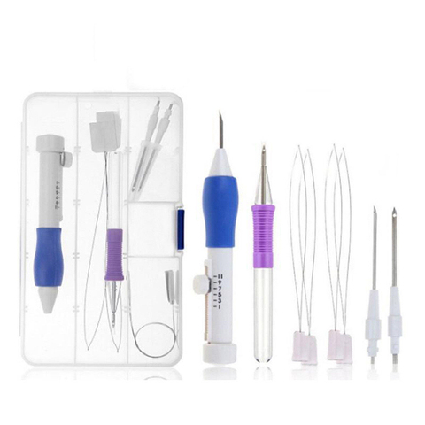 Magic DIY Embroidery Pen Set Knitting Sewing Tool Kit Punch Needle Stitching ABS Plastic Punch Needle LTT9591 ► Photo 1/4