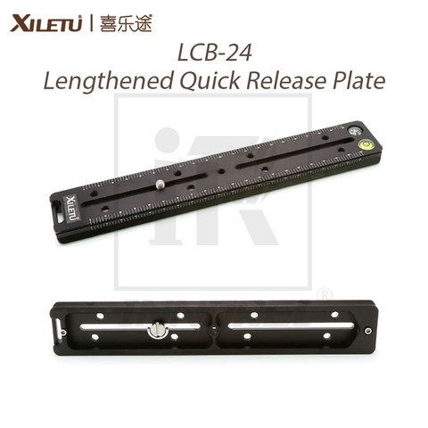 XILETU LCB-24 Lengthened Quick Release Plate 240mm Nodal Slide Rail Long Multifunctional Universal Tripod Head Clamp Extender ► Photo 1/1