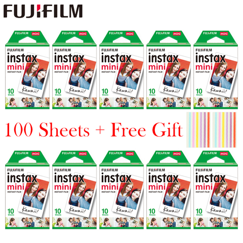 20 - 100 sheets Fujifilm Instax Mini White Film Instant Photo Paper For Instax Mini 11 8 mini 9 7s 9 70 25 50s 90  Camera SP-1 2 ► Photo 1/6