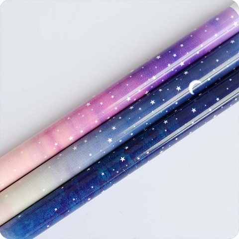 3 pcs/lot 0.35 mm Good Night Starry Sky Gel Pen Ink Marker Pen School Office Supply Escolar Papelaria Office Signature Pen ► Photo 1/5