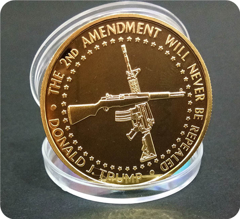 New Popular Trump Commemorative Coin Trump Bitcoin Metal ► Photo 1/2