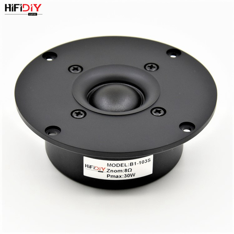 HIFIDIY LIVE hifi 4 inch  Tweeter Speaker Unit black Silk membrane 8 OHM 30W plastic 103mm Treble Loudspeaker B1-103S ► Photo 1/6