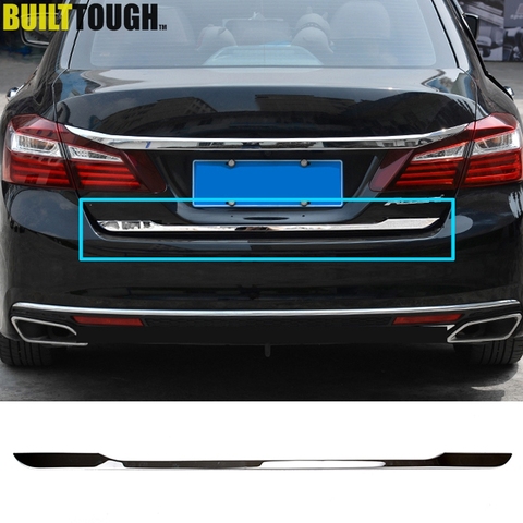 Tail Gate Cover Trim Strip For Honda Accord Sedan 2014 2015 2016 2017 9th Chrome Rear Trunk Styling Door Cover Molding Garnish ► Photo 1/5