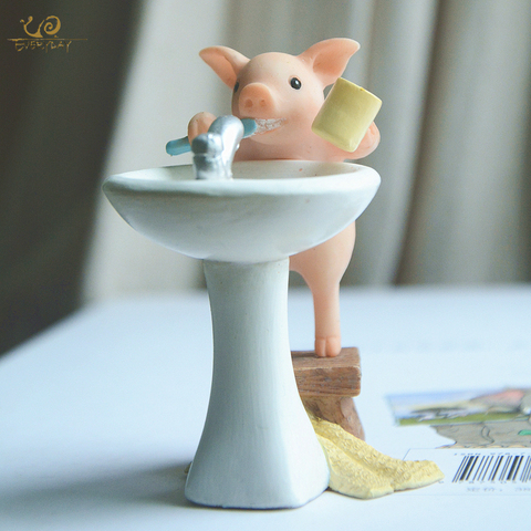 Everyday Collection Cute pig home decoration accessories fairy garden miniature animal figurines car desktop decor birthday gift ► Photo 1/6
