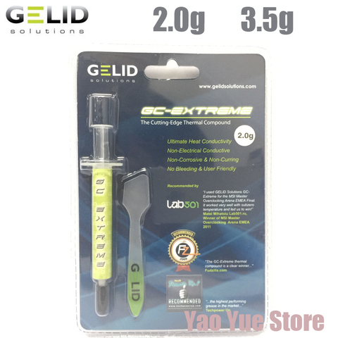 GELID GC-Extreme 2.0g 3.0g PC CPU Heat Sink  Fan Thermal Grease VGA  paste  compound Processor Cooler Cooling Heatsink Plaster ► Photo 1/5