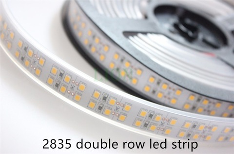 1/2/3/4/5M Double Row 2835 led strip 1200 leds  White /Warm white WaterproofIP20 / IP67 240 leds/m more brighter than 3528 strip ► Photo 1/6