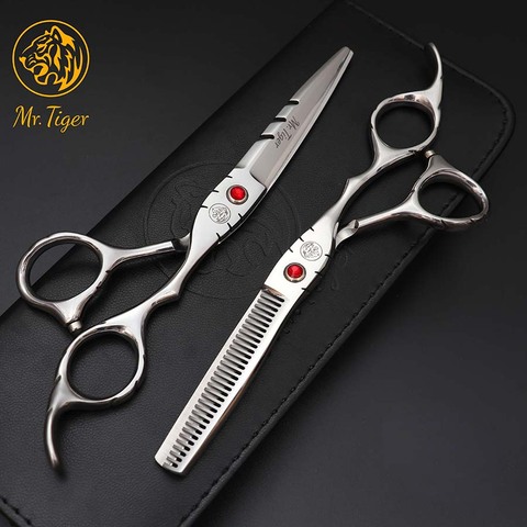 2 Scissors+Bag+Comb 5.5 6.0 Inch professional barber scissors hairdressing cutting scissor hair shears hairdresser thinning tool ► Photo 1/5