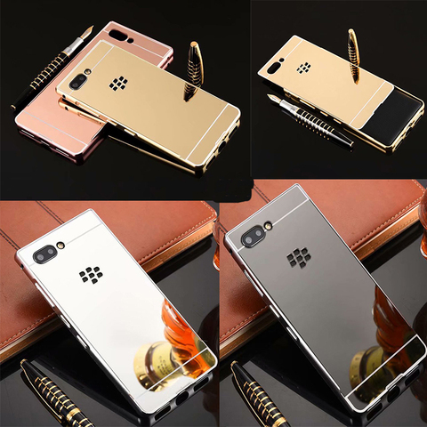 Luxury Aluminum Case With PC Back Case For Blackberry Key 2  Case  For BlackBerry Key 2 Two Key2 Metal Frame Mirror Case ► Photo 1/6