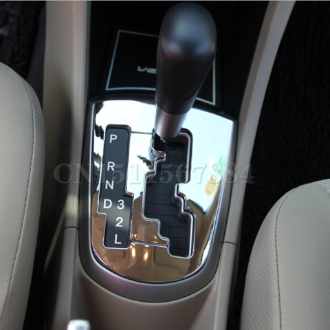 NEW! Plastic Chrome car gear panel decoration cover ring For Hyundai Solaris Verna,car accessories ► Photo 1/1