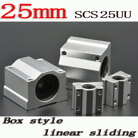 2pcs/lot SC25UU SCS25UU 25mm Linear Ball Bearing Linear Motion Bearing Slide For CNC Free Shipping ► Photo 1/2