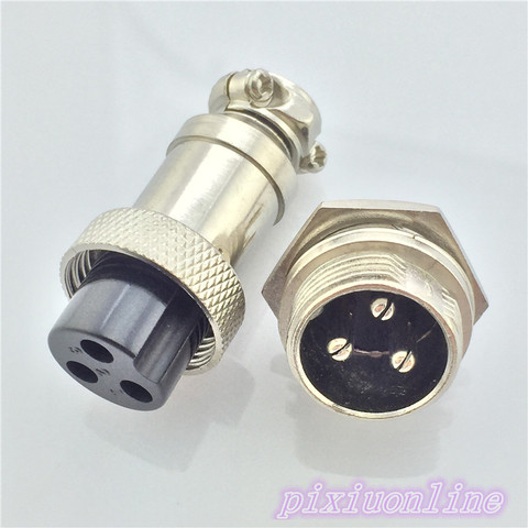 1set GX16 3 Pin Male Female L71Y Diameter 16mm Circular Connector Aviation Socket Plug Wire Panel Connector High Quality On Sale ► Photo 1/6