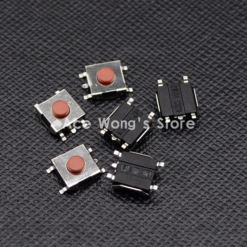 20PCS 6*6*3.1mm 6X6X3.1mm SMD Tactile Push Button Switch Tact Switch NEW 