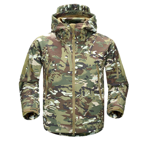 2022 Men's Winter Military Camouflage Fleece Jacket Army Tactical Jacket Coat  Multicam Male Camouflage Waterproof Windbreakers ► Photo 1/6