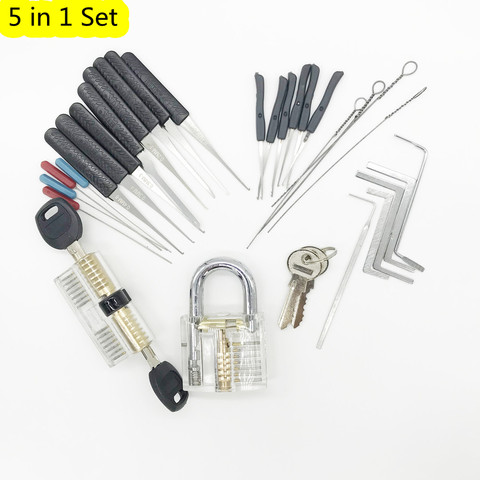 Locksmith Tension Wrench Tools Broken Key Extractor Tool with Transparent Practice Pick Lock Locksmith Supplies Free Shipping ► Photo 1/6