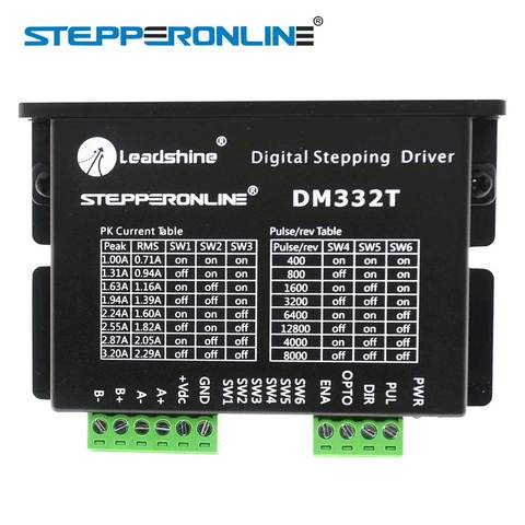 Digital Stepper Motor Driver 1.0-3.2A 10-30VDC Stepper Motor Controller for Nema 17, 23 Stepper Motor DM332T ► Photo 1/4