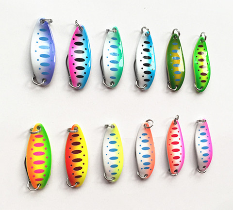 3.5g Ice Fishing Lure Spoon Bait Single Hook Pure Copper Metal Double paint Luminous Tackle Salt or Fresh Water Fish ► Photo 1/5