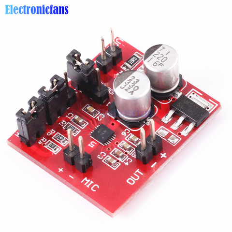 MAX9814 Electret Microphone Amplifier Board Module With AGC Function DC 3.6-12V ► Photo 1/4