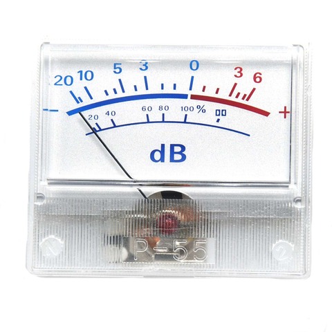 1pcs P-55 High-precision VU Meter Head Audio DB Level Meter Power Amplifier Tube DAC Pre-stage Power Sound Pressure Meter ► Photo 1/1