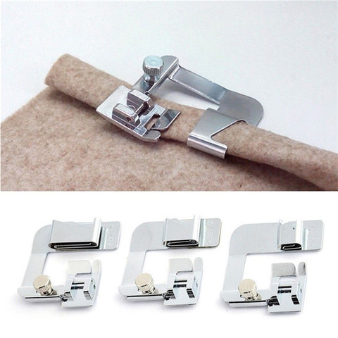 1PC Hot Sale Domestic Sewing Machine Foot Presser Rolled Hem Feet Set for Brother Singer Sewing Accessories 3 Size ► Photo 1/6