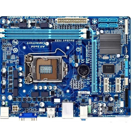 GIGABYTE GA-H61M-DS2 Desktop Motherboard H61 Socket LGA 1155 i3 i5 i7 DDR3 16G uATX UEFI BIOS Original H61M-DS2 Used Mainboard ► Photo 1/1