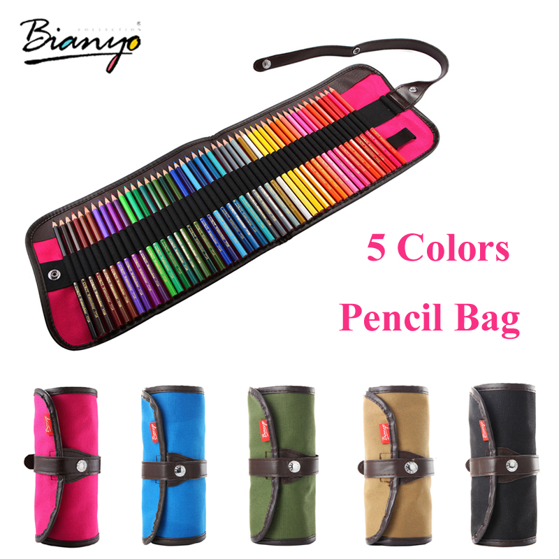 5 Colors Art Professional Canvas Roll Pencil Bag Case For Storage Pouch 48  Pcs Painting Sketch Stationery School Gifts Supplies - Price history &  Review, AliExpress Seller - ShangMu Painting Material Supplies Store