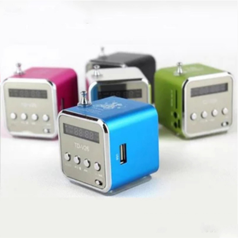 TD-V26 Digital Radio Speaker Portable Mini  Radio FM Receiver Rechargeable Battery Support SD/TF Card Music Play ► Photo 1/4