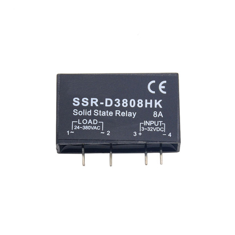 PCB Dedicated with Pins SSR-D3808HK 8A DC-AC Solid State Relay SSR D3808HK ► Photo 1/5