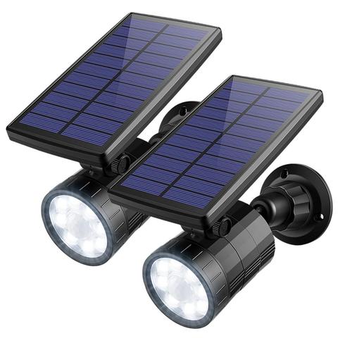 AMIR 2PCS LED Solar Spotlight Motion Sensor Lights Outdoor Night Light Waterproof Solar Security Lights Street Emergency Light ► Photo 1/6