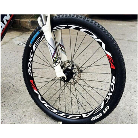 1 Side Multicolor Bike Wheel Rims Reflective Stickers Decals Cycling Safe Protector 26/27.5inch Wheel  MTB Bike Accessories ► Photo 1/6