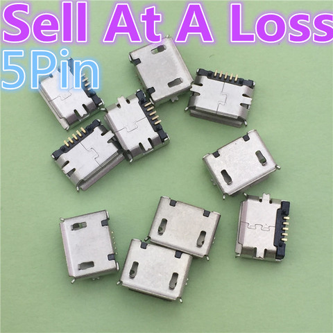 10pcs G18 Micro USB Type B Female 5Pin SMT Socket Jack Connector Port PCB Board Charging High Quality Sell At A Loss USA Belarus ► Photo 1/6