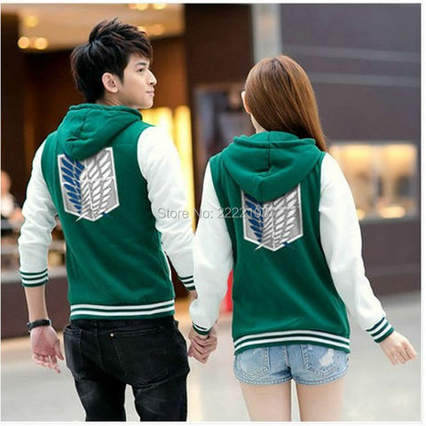 Cheap Cosplay Anime Costumes Shingeki No Kyojin Attack On Titan jacket Scratched Velvet casual hoodies Sweatshirt for couples - Price & Review AliExpress - Customes World | Alitools.io