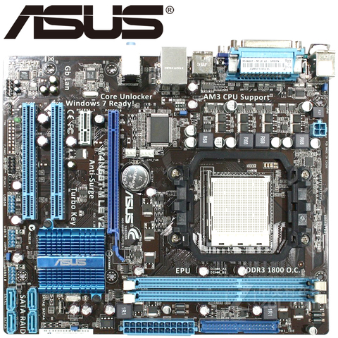 Asus M4N68T-M LE V2 Desktop Motherboard 630A Socket AM3 For Phenom II Athlon II Sempron 100 DDR3 16G Original Used Mainboard ► Photo 1/6