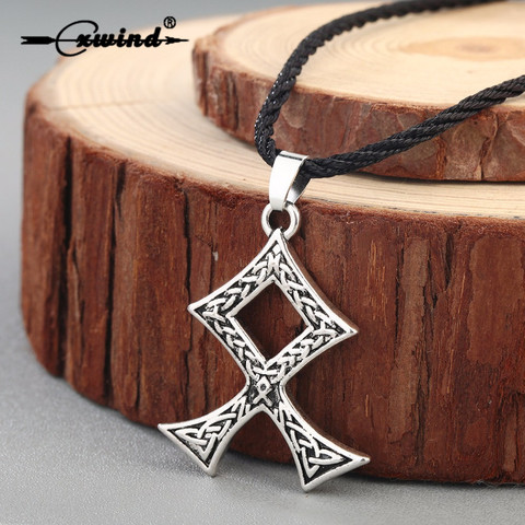 Cxwind Viking Runes Pendants & Necklaces Norse Amulet Rune Cross Necklace for Men Pagan Talisman Pendant Jewelry Accessories ► Photo 1/6