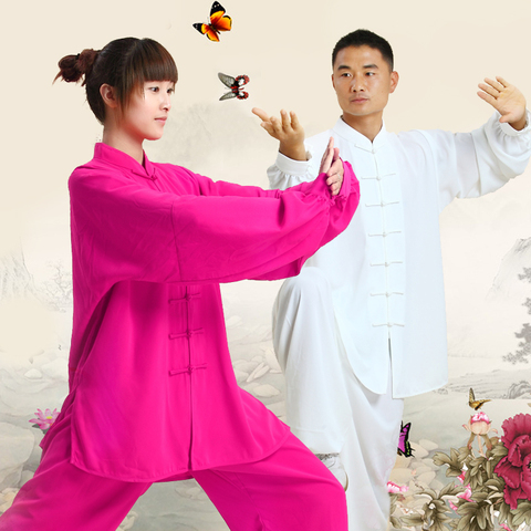 2016 New Chinese Kung Fu Suit Tai Chi Clothing Cotton Martial Art Uniform wushu taiji clothing Taijiquan practice sets ► Photo 1/2