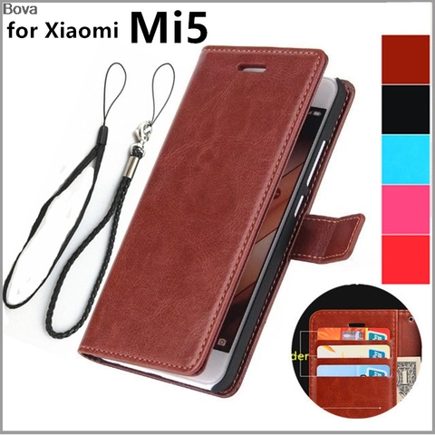 Xiaomi Mi5 Pro card holder cover case for Xiaomi Mi5 Miui5 leather phone case wallet flip cover Quality Holster capa fundas ► Photo 1/6