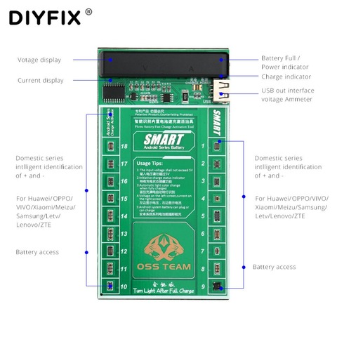 DIYFIX Phone Battery Board Plate Charging USB Cable Jig For Samsung Xiaomi Huawei Lenovo OPPO VIVO MEIZU Letv ZTE Circuit Test ► Photo 1/6