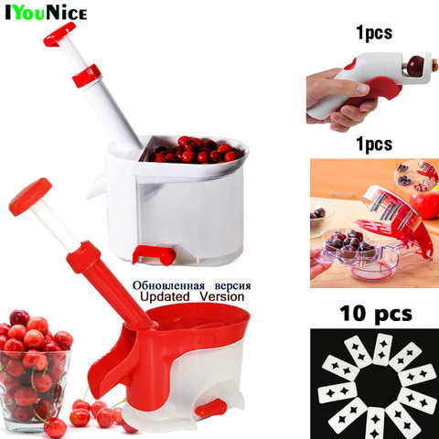Quality Cherry Pitter Seed Remover Machine Fruit Nuclear Corer With Container Kitchen Accessories Gadgets Tool for Kitchen ► Photo 1/6