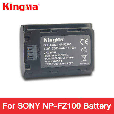 KingMa np fz100 battery NP-FZ100 battery 2000 mAh for SONY ILCE-9 A7m3 a7r3 A9 7RM3 micro single camera ► Photo 1/5