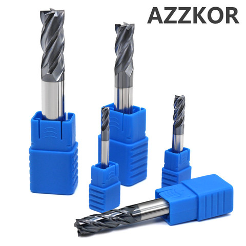 Milling Cutter Alloy Coating Tungsten Steel Tool cnc maching EndMill AZZKOR top  milling cutter kit milling machine tools ► Photo 1/5