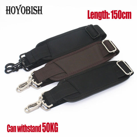HOYOBISH Black Nylon Bag Strap For Men Bags Strong Shoulder Strap Men Briefcase Laptop Bag Belt Length 150CM Bag Accessory OH201 ► Photo 1/6