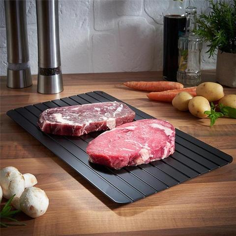 Kitchen Defrost Tray Frozen Thaw Mat for Food Meat Fish Home Defrosting Tray Aluminium Microwave Mat Cooking Tools ► Photo 1/1