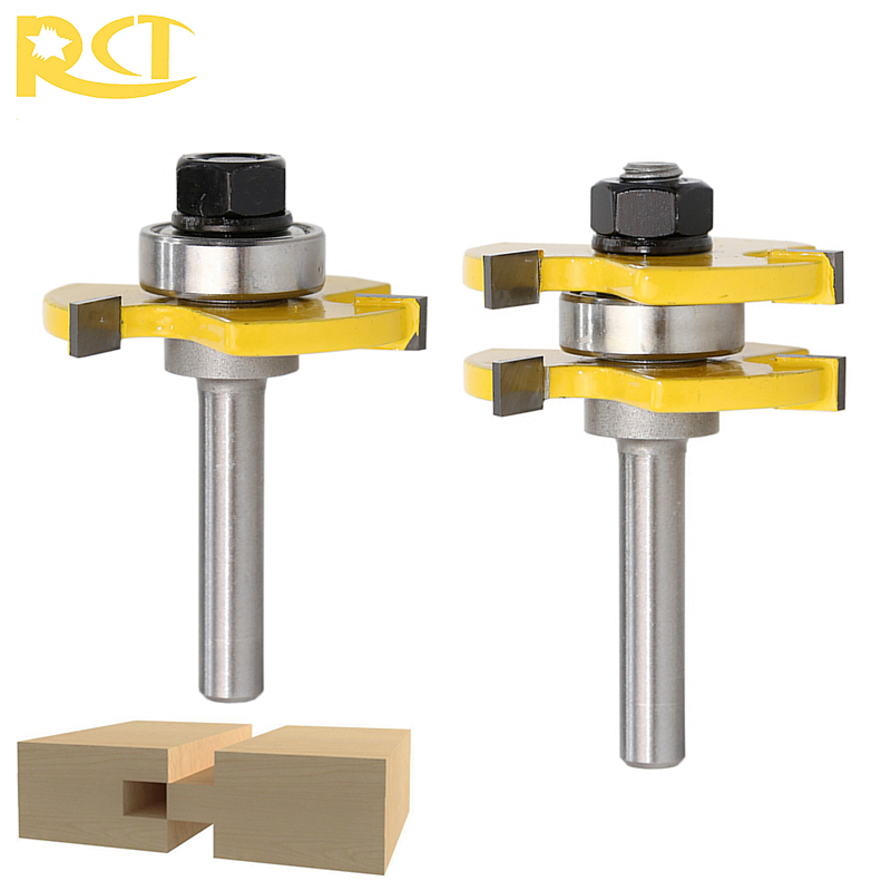 Rct 2pcs Tongue Groove 8mm, Router Bit For Hardwood Floor Groove