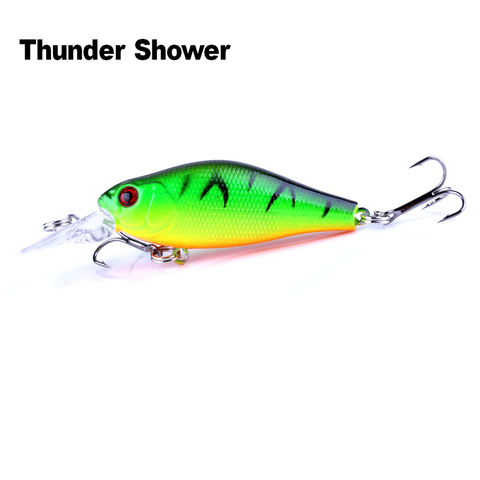 Thundershower Minnow Fishing Lure 7cm 8g Crank Hard Bait Artificial Fishing Wobblers Pesca Pike Bass ► Photo 1/6