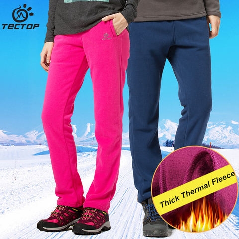 Tectop Autumn and Winter Thick Fleece Pants Sports Polar Fleece Fabric Windproof Thermal Plus Size Men and Women Pants ► Photo 1/6